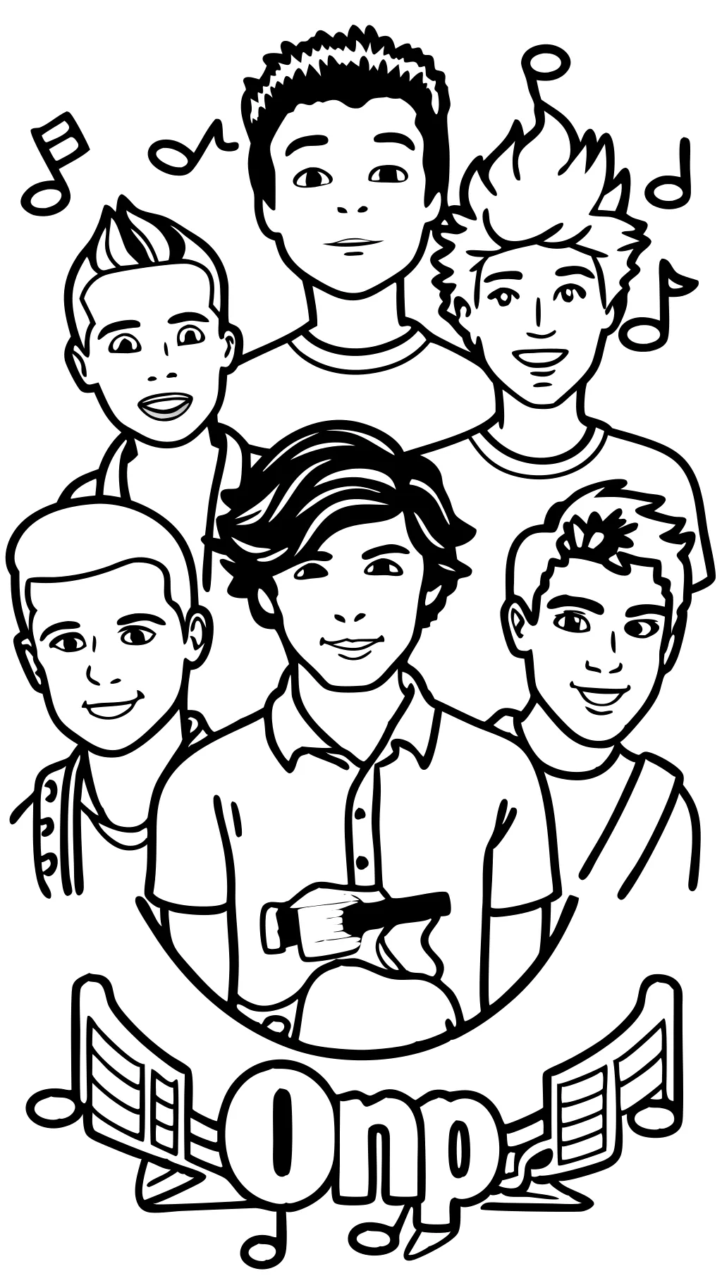 1 direction coloring pages